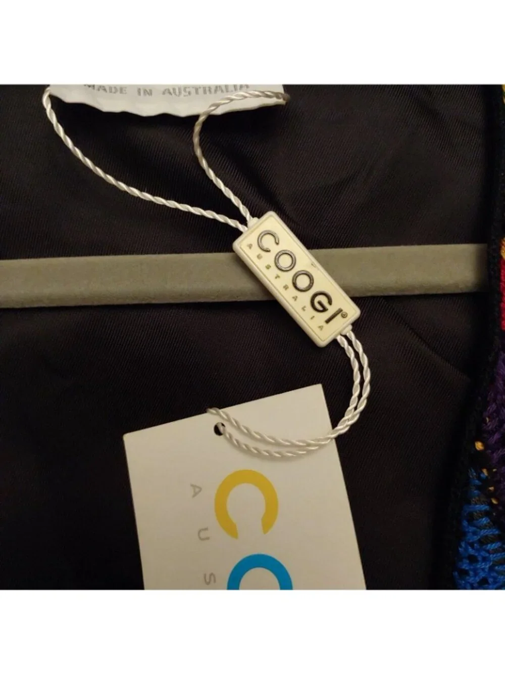 Coogi Womens Sweater Vest Colorful 3D Knit Mercerized Cotton 90s Hip Hop S - Picture 13 of 13